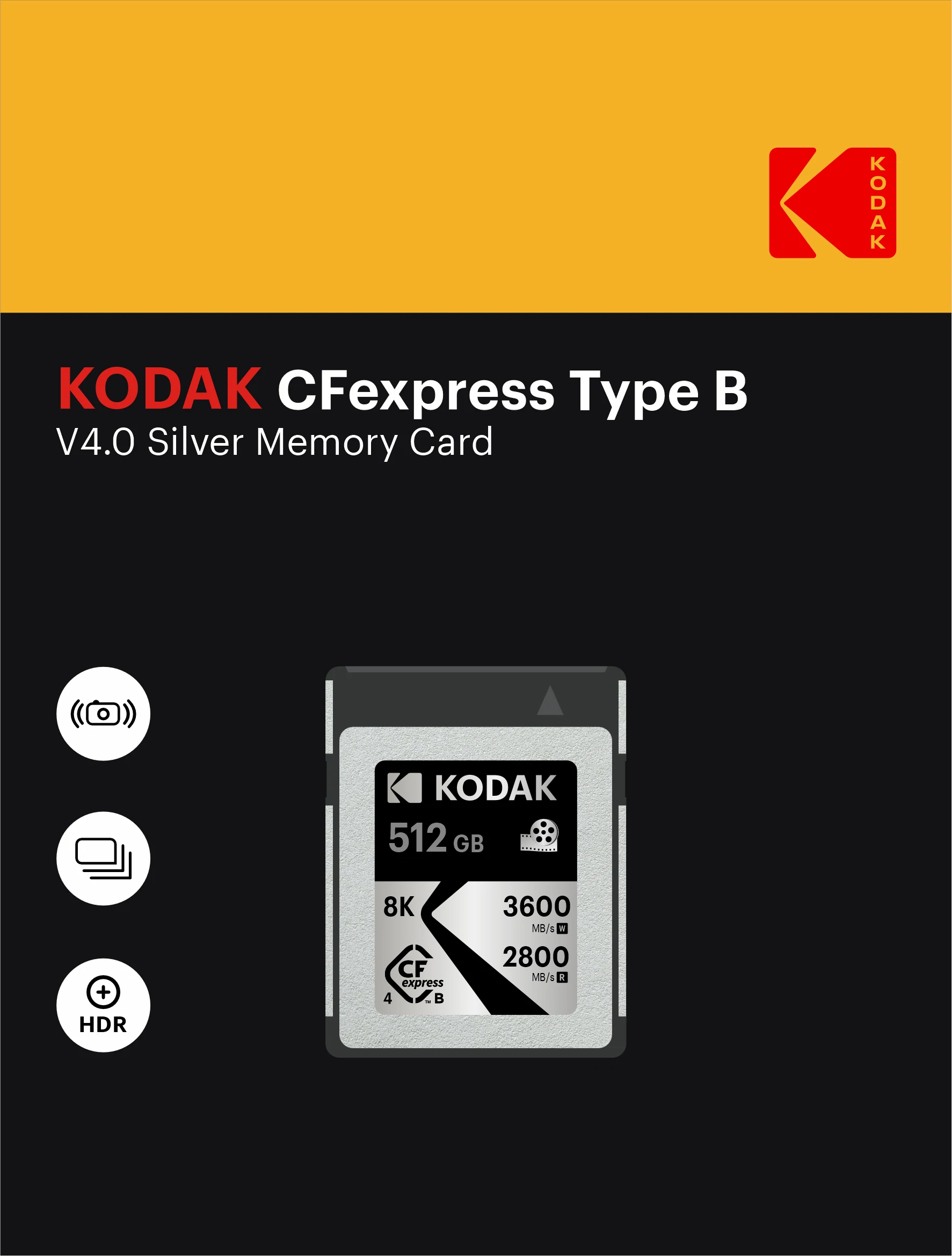 Kodak CFexpress Type B 4.0 Silver