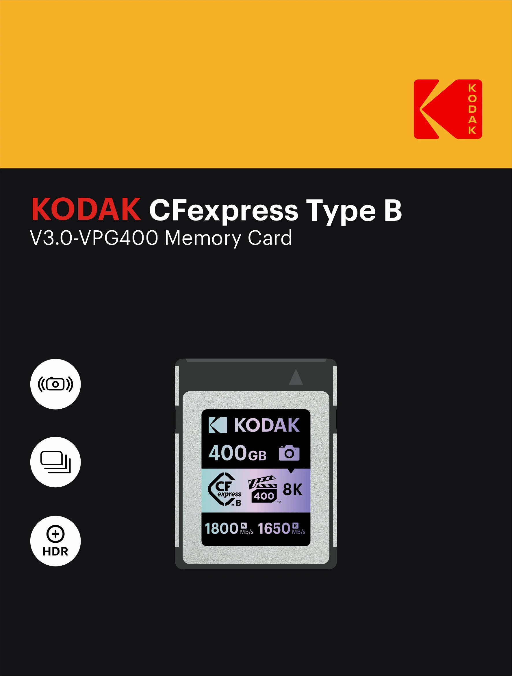 Kodak CFexpress Type B 3.0 VPG400