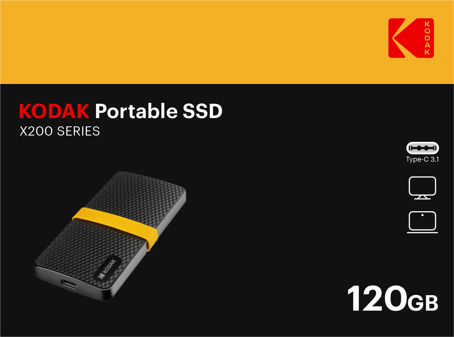 KODAK Portable SSD X200
